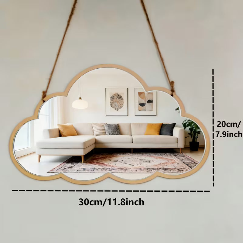 Miroir Nuage en Bois