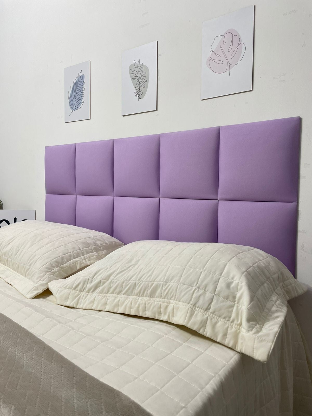 Tête de lit en tissu Oxford