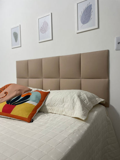 Tête de lit en tissu Oxford