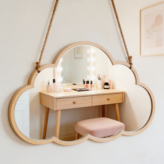 Miroir Nuage en Bois
