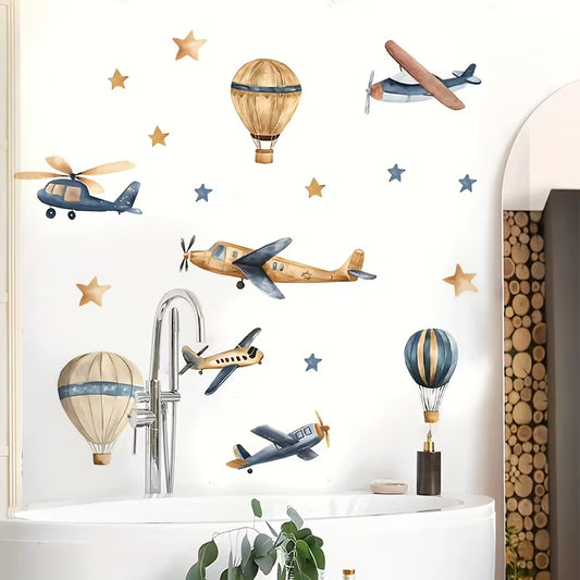 Avion et Montgolfière