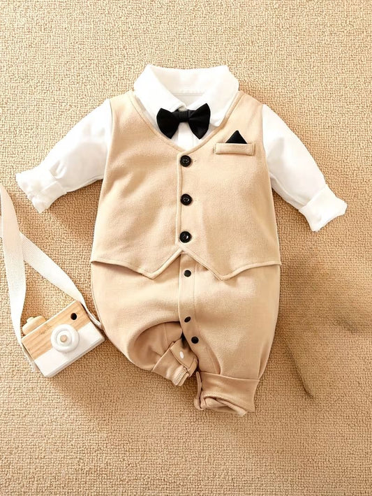 Barboteuse Bébé Gentleman Cravate