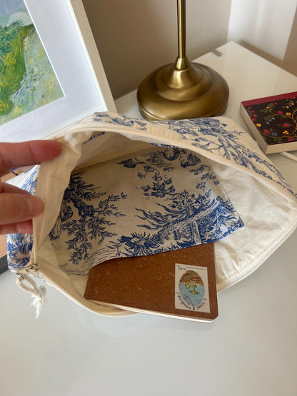 Housse matelassée pour PC - Toile de Jouy